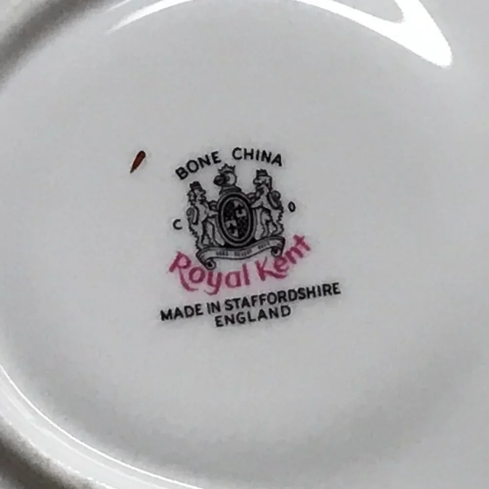 Royal Kent Fine Bone China Snack Plate – Staffordshire, England - Picture 3 of 7